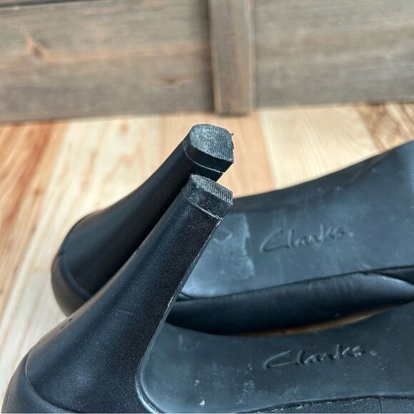 Clarks Brier Dolly Dress Pumps High Heels Platform Ortholite Footbed Black Sz 7 - Picture 16 of 16